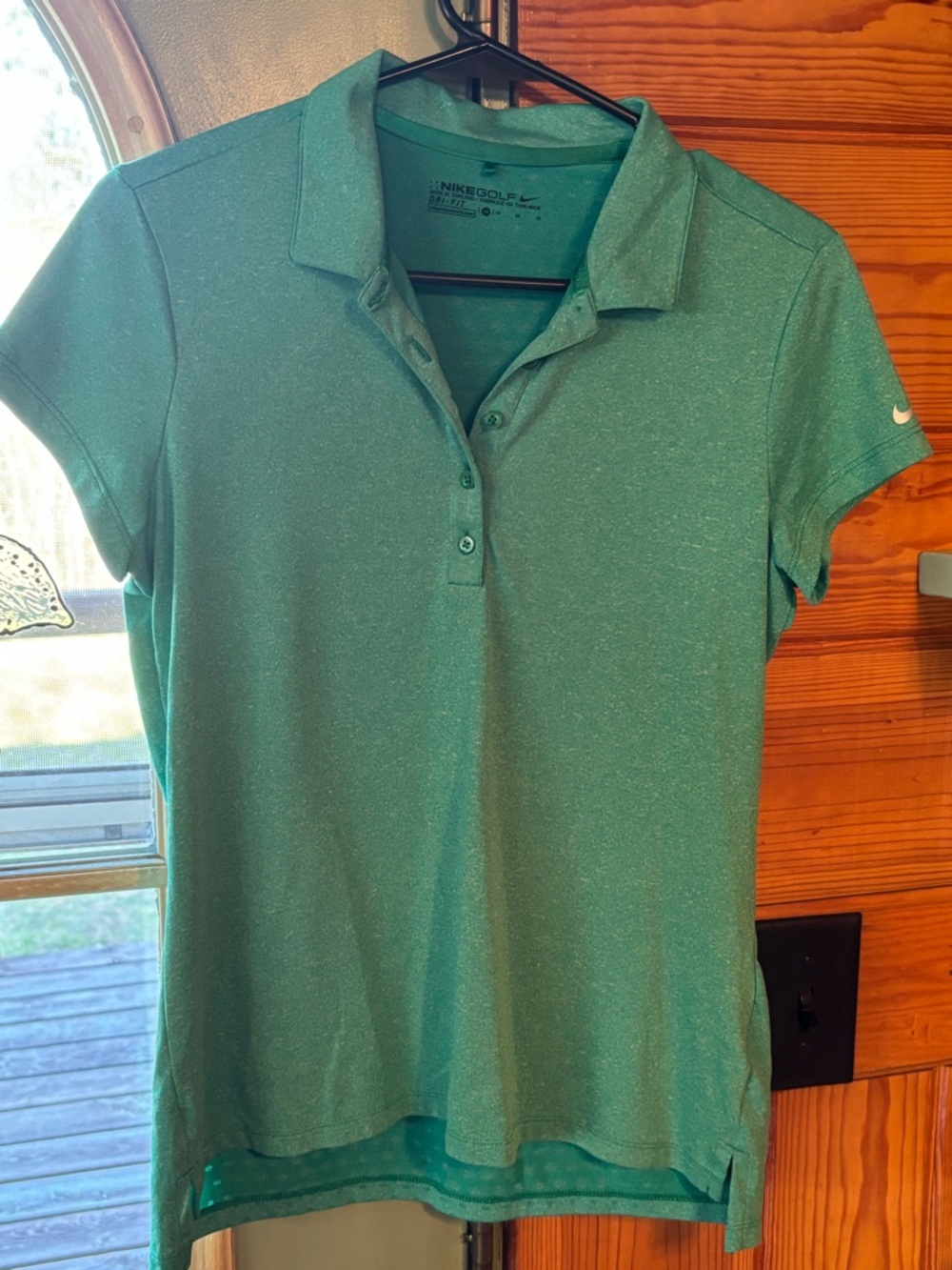 Nike Women’s Teal-Green Button Down Polo